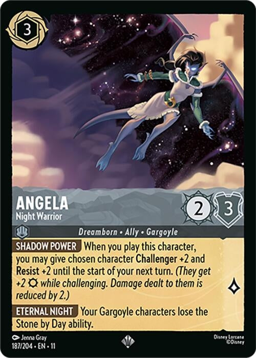 Image for Angela - Night Warrior (187/204) (Winterspell) - Disney Lorcana