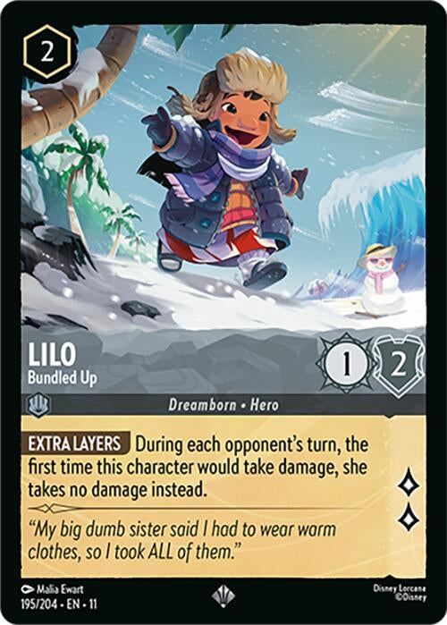 Image for Lilo - Bundled Up (195/204) (Winterspell) - Disney Lorcana
