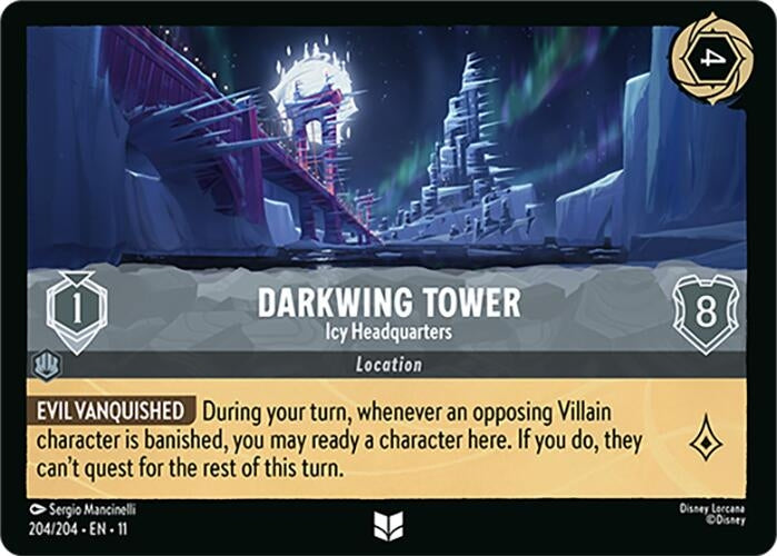Image for Darkwing Tower - Icy Headquarters (204/204) (Winterspell) - Disney Lorcana