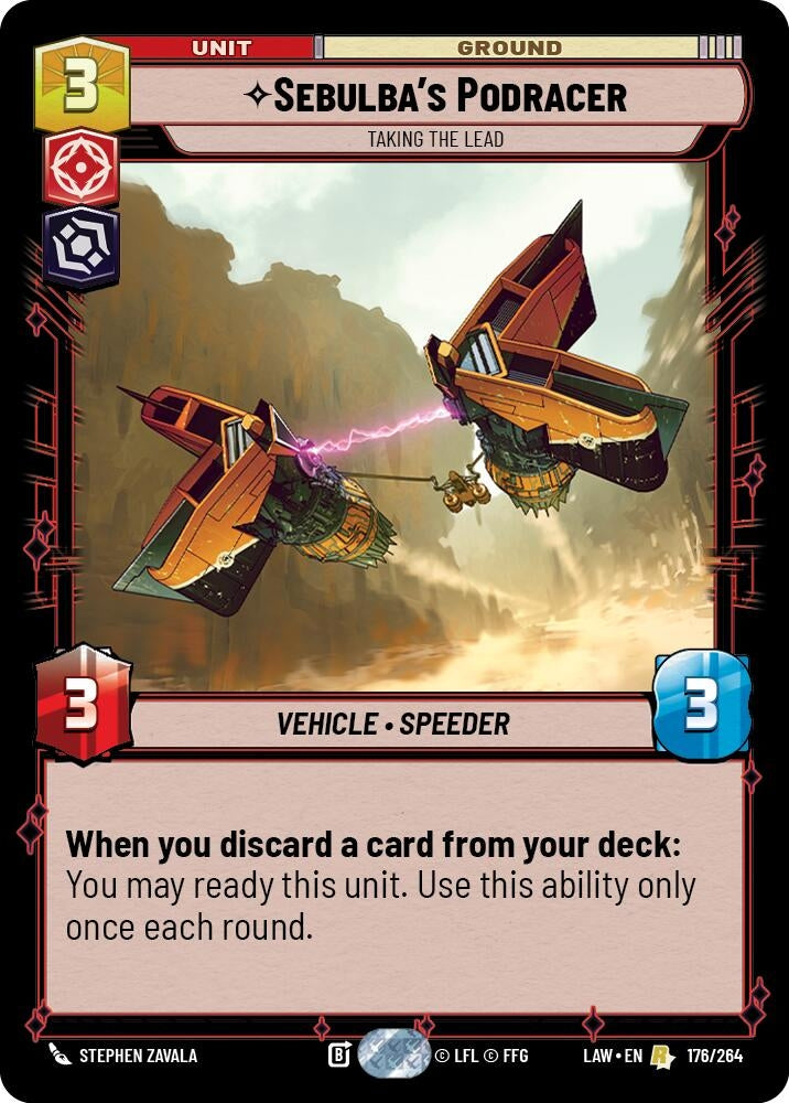Image for Sebulba's Podracer - Taking the Lead (176/264) (A Lawless Time) - Star Wars: Unlimited