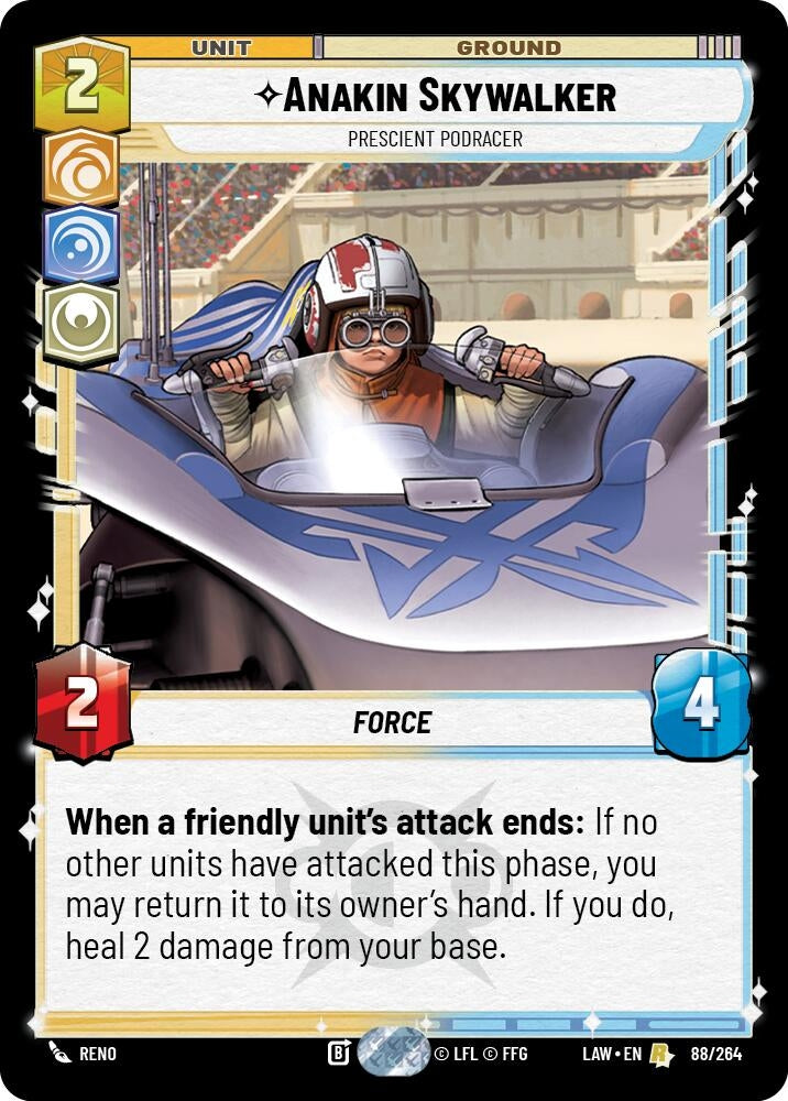 Image for Anakin Skywalker - Prescient Podracer (88/264) (A Lawless Time) - Star Wars: Unlimited