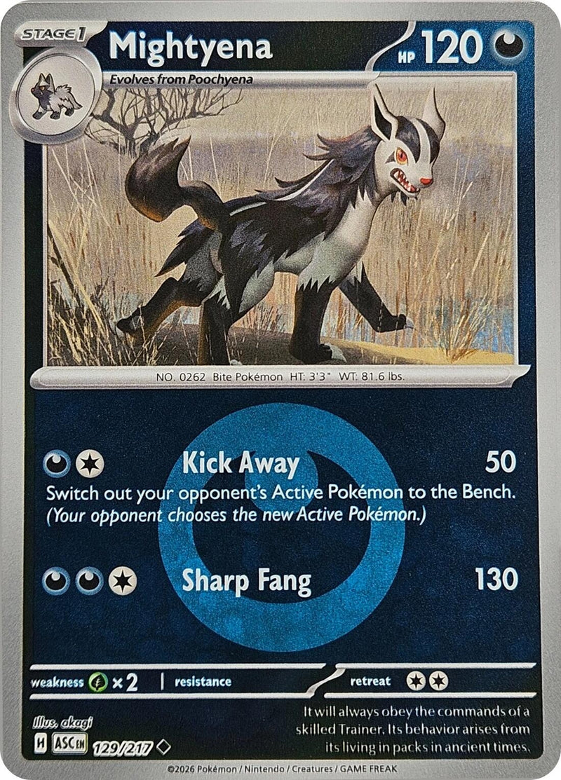Image for Mightyena - 129/217 (Energy Symbol Pattern) (129/217) (ME: Ascended Heroes) - Pokemon