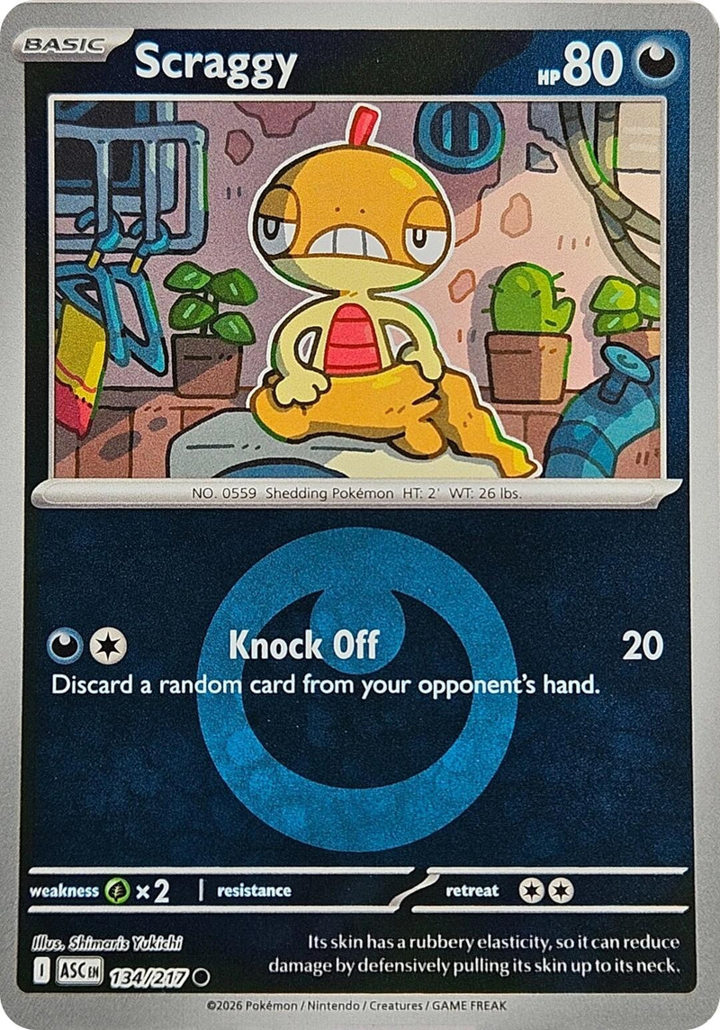 Image for Scraggy (Energy Symbol Pattern) (134/217) (ME: Ascended Heroes) - Pokemon