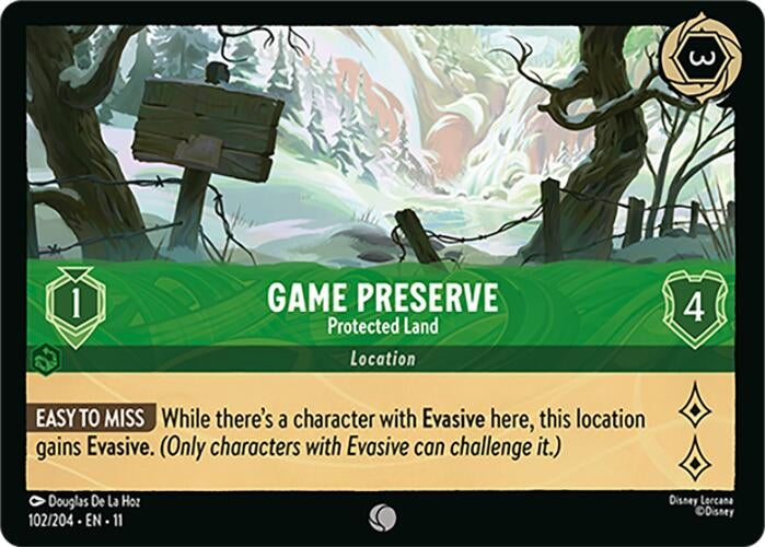 Image for Game Preserve - Protected Land (102/204) (Winterspell) - Disney Lorcana