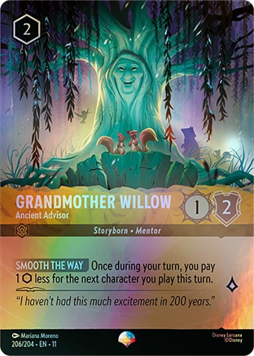 Image for Grandmother Willow - Ancient Advisor (Epic) (206/204) (Winterspell) - Disney Lorcana