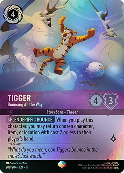 Image for Tigger - Bouncing All the Way (Epic) (208/204) (Winterspell) - Disney Lorcana