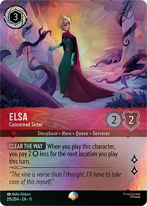 Image for Elsa - Concerned Sister (Epic) (215/204) (Winterspell) - Disney Lorcana