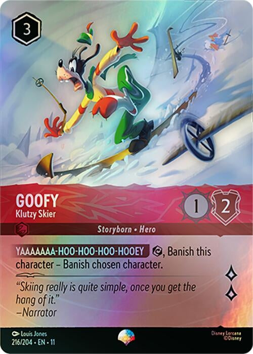 Image for Goofy - Klutzy Skier (Epic) (216/204) (Winterspell) - Disney Lorcana