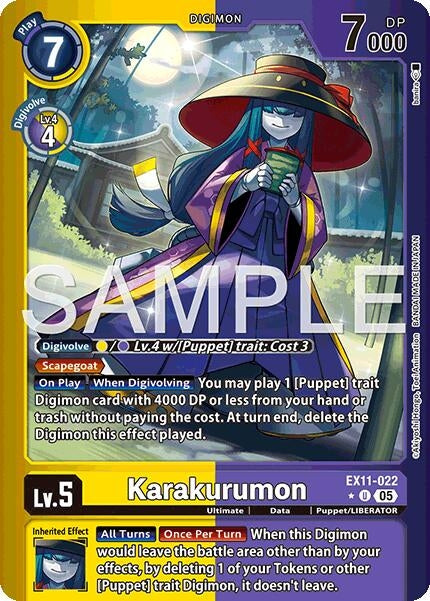 Image for Karakurumon (Limited Foil) (EX11-022 U) (Dawn of Liberator) (EX-11) - Digimon Card Game