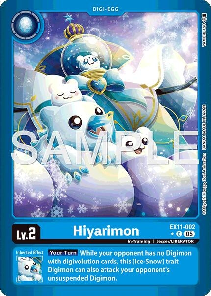 Image for Hiyarimon (Limited Foil) (EX11-002 C) (Dawn of Liberator) (EX-11) - Digimon Card Game