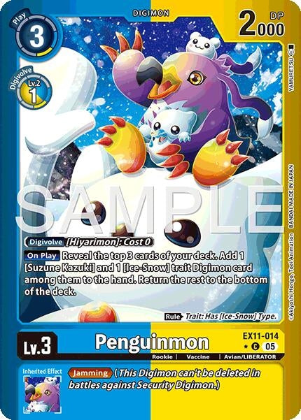 Image for Penguinmon (Limited Foil) (EX11-014 C) (Dawn of Liberator) (EX-11) - Digimon Card Game
