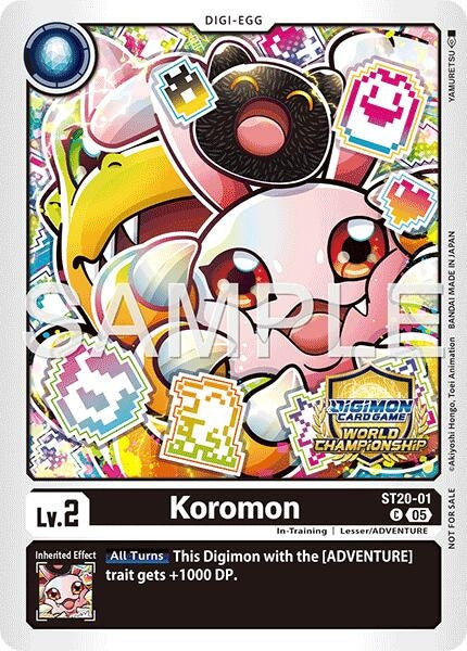 Image for Koromon (World Championship 26–27 Regionals Season 1) (ST20-01 C) (Starter Deck 20: Protector of Light) - Digimon Card Game