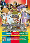 Image for Tommy, Takuya, & Zoe (Alternate Art) (AD1-020 R) (Advanced Booster Digimon Generation) (AD-01) - Digimon Card Game