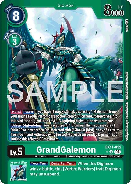 Image for GrandGalemon (Limited Foil) (EX11-032 U) (Dawn of Liberator) (EX-11) - Digimon Card Game