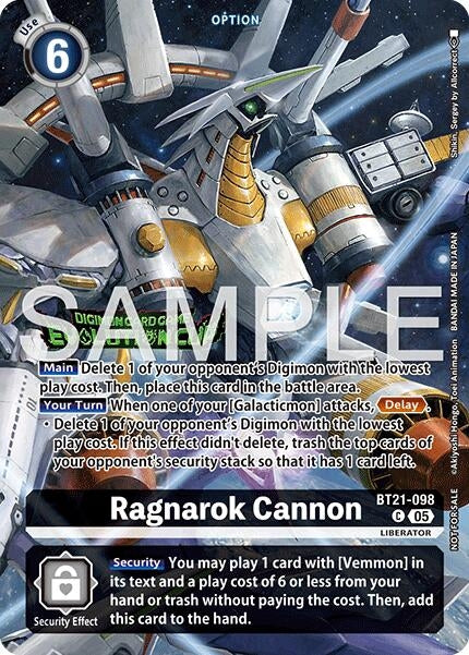 Image for Ragnarok Cannon (Evolution Cup 2026 Vol. 1 Top 4) (BT21-098 C) (World Convergence) (BT-21) - Digimon Card Game