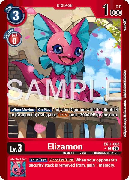 Image for Elizamon (Limited Foil) (EX11-008 C) (Dawn of Liberator) - Digimon Card Game