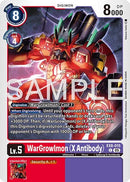 Image for WarGrowlmon (X Antibody) (Reprint) (EX8-015 C) (Advanced Booster Digimon Generation) - Digimon Card Game