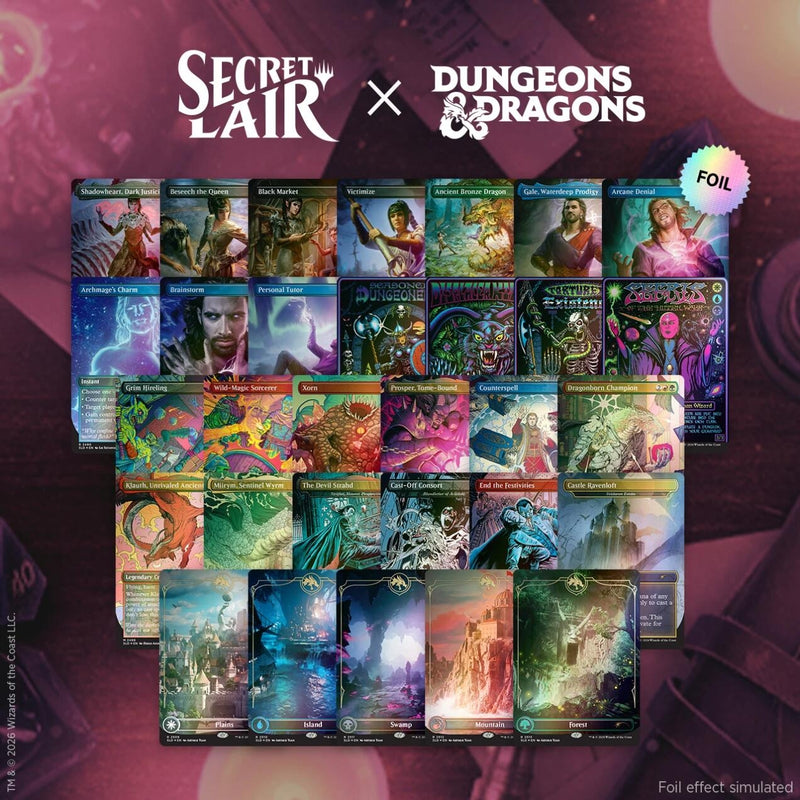Image for Secret Lair Drop: Roll for Initiative Superdrop: The Chromatic Dragon’s Hoard Foil Bundle - Magic: The Gathering