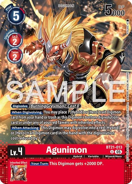 Image for Agunimon (Event Pack 9) (BT21-013 U) (World Convergence) - Digimon Card Game
