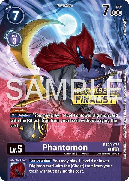Image for Phantomon (Regionals 26-27 Season 1 Finalist) (BT20-072 U) (Release Special Booster 2.5) - Digimon Card Game
