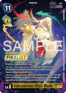 Image for Sakuyamon: Maid Mode (Regionals 26-27 Season 1 Finalist) (ST22-06 SR) (Starter Deck 22: Amethyst Mandala Advanced Deck Set) - Digimon Card Game