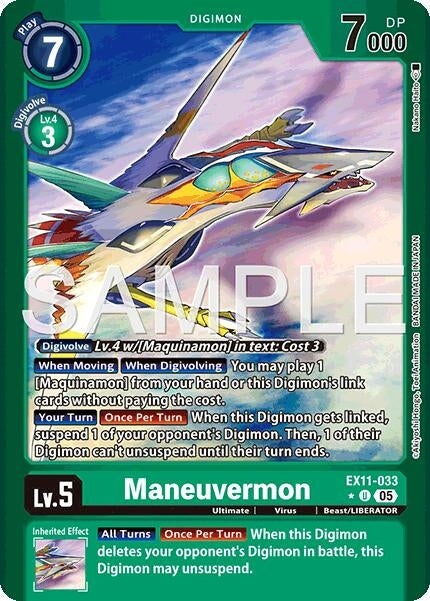 Image for Maneuvermon (Limited Foil) (EX11-033 U) (Dawn of Liberator) (EX-11) - Digimon Card Game