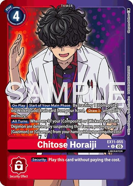Image for Chitose Horaiji (Limited Foil) (EX11-055 U) (Dawn of Liberator) (EX-11) - Digimon Card Game
