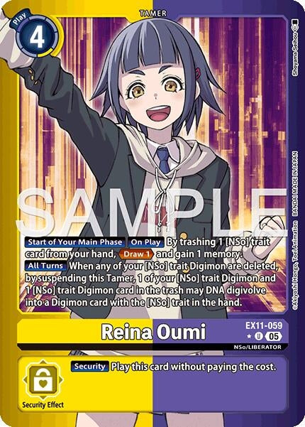 Image for Reina Oumi (Limited Foil) (EX11-059 U) (Dawn of Liberator) (EX-11) - Digimon Card Game