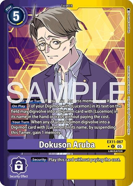 Image for Dokuson Aruba (Limited Foil) (EX11-067 U) (Dawn of Liberator) - Digimon Card Game