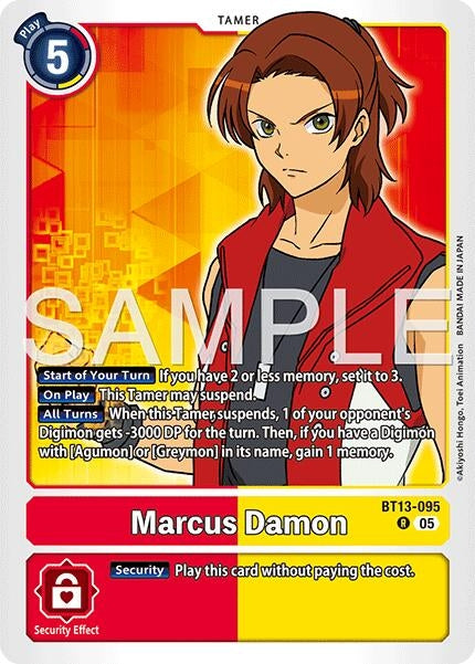 Image for Marcus Damon - BT13-095 (Reprint) (BT13-095 R) (Advanced Booster Digimon Generation) (AD-01) - Digimon Card Game