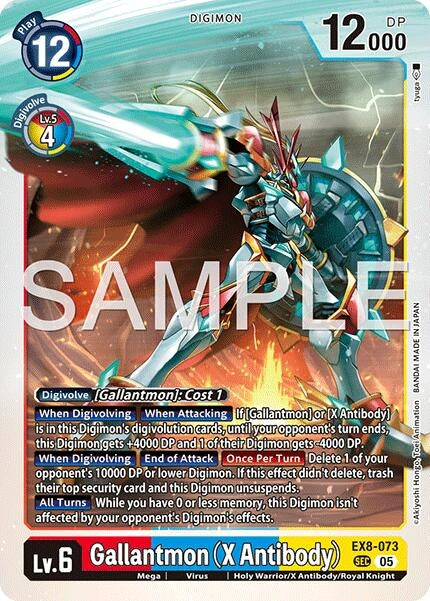 Image for Gallantmon (X Antibody) (Reprint) (EX8-073 SEC) (Advanced Booster Digimon Generation) (AD-01) - Digimon Card Game