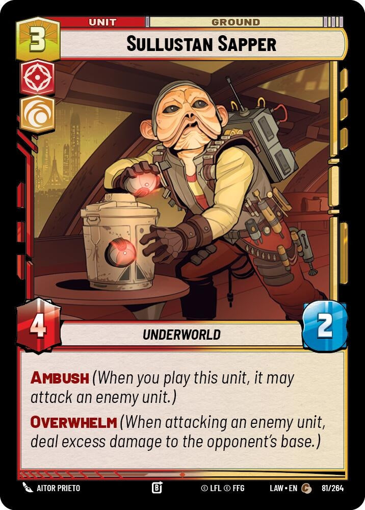 Image for Sullustan Sapper (81/264) (A Lawless Time) - Star Wars: Unlimited