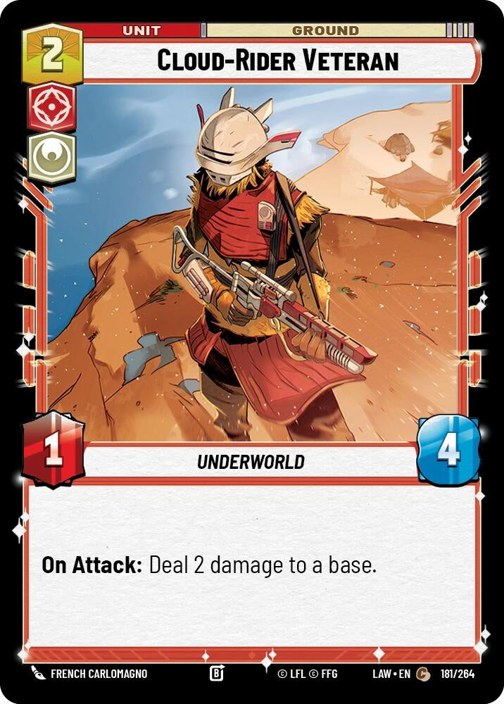 Image for Cloud-Rider Veteran (181/264) (A Lawless Time) - Star Wars: Unlimited