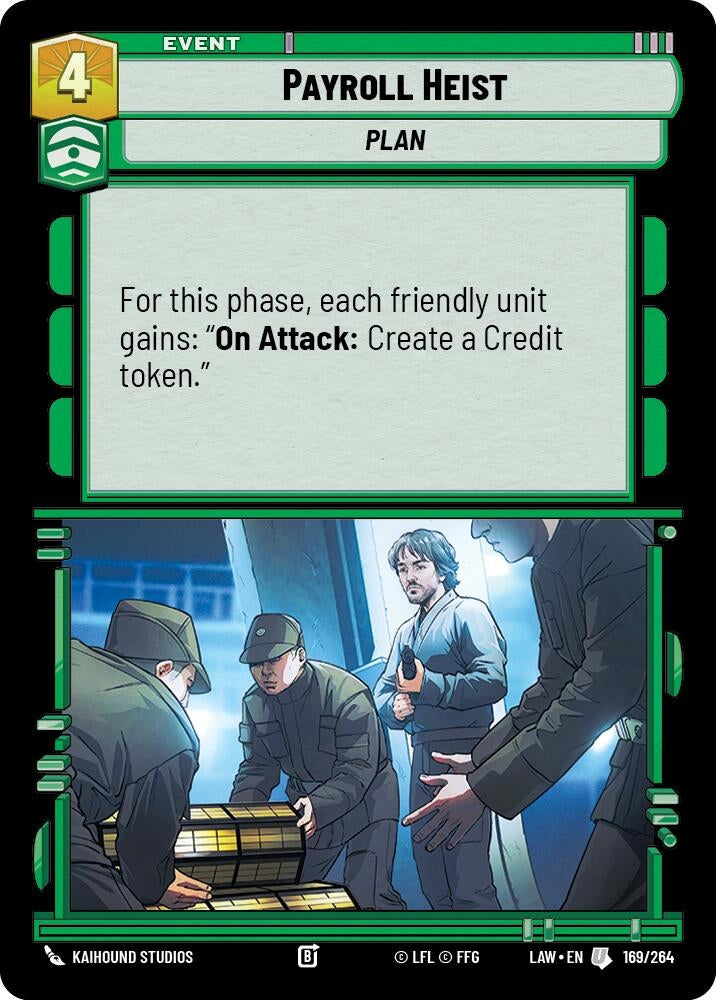 Image for Payroll Heist (169/264) (A Lawless Time) - Star Wars: Unlimited