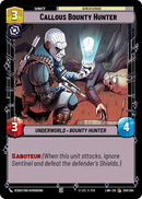 Image for Callous Bounty Hunter (250/264) (A Lawless Time) - Star Wars: Unlimited