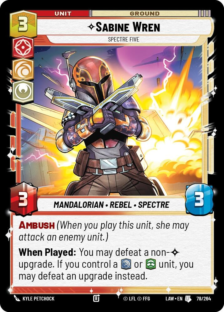 Image for Sabine Wren - Spectre Five (78/264) (A Lawless Time) - Star Wars: Unlimited