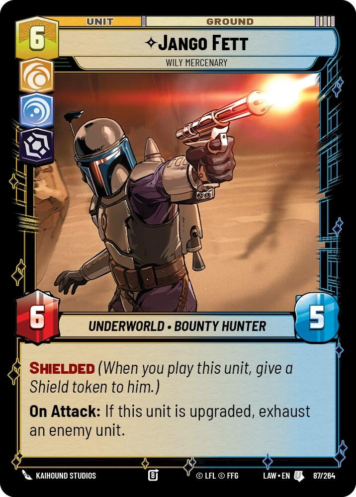 Image for Jango Fett - Wily Mercenary (87/264) (A Lawless Time) - Star Wars: Unlimited