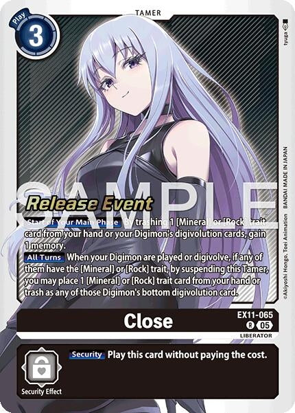 Image for Close (EX11-065 R) (Dawn of Liberator Release Event Cards) - Digimon Card Game