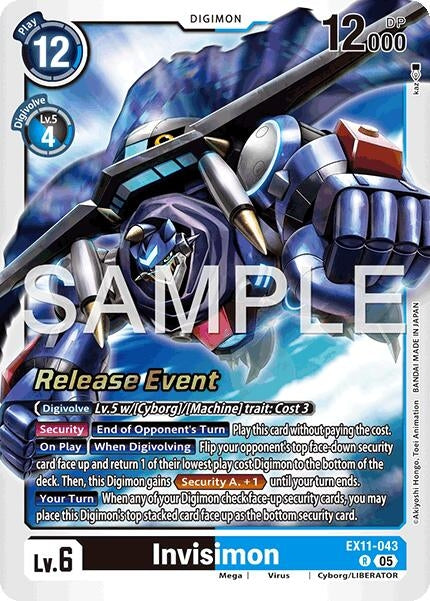 Image for Invisimon (EX11-043 R) (Dawn of Liberator Release Event Cards) (EX-11_PR) - Digimon Card Game
