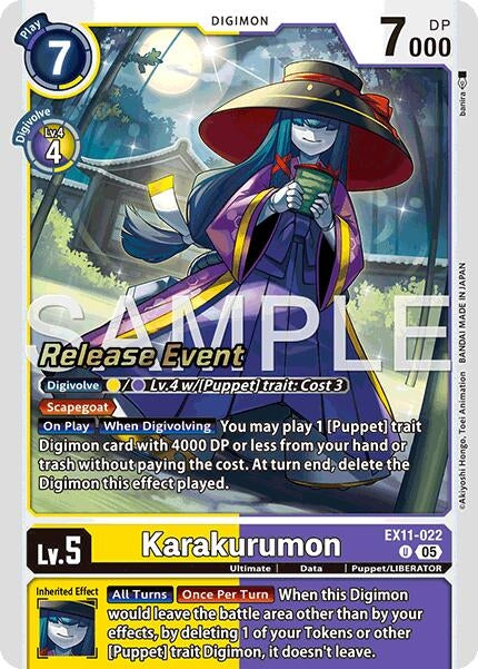 Image for Karakurumon (EX11-022 U) (Dawn of Liberator Release Event Cards) - Digimon Card Game