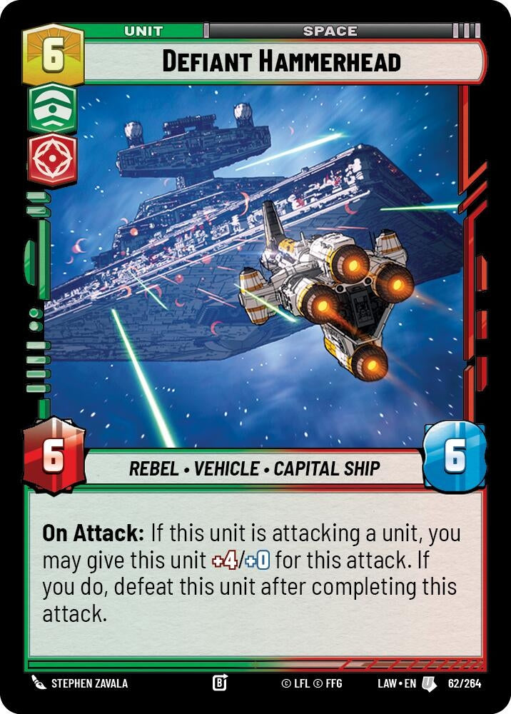 Image for Defiant Hammerhead (62/264) (A Lawless Time) - Star Wars: Unlimited