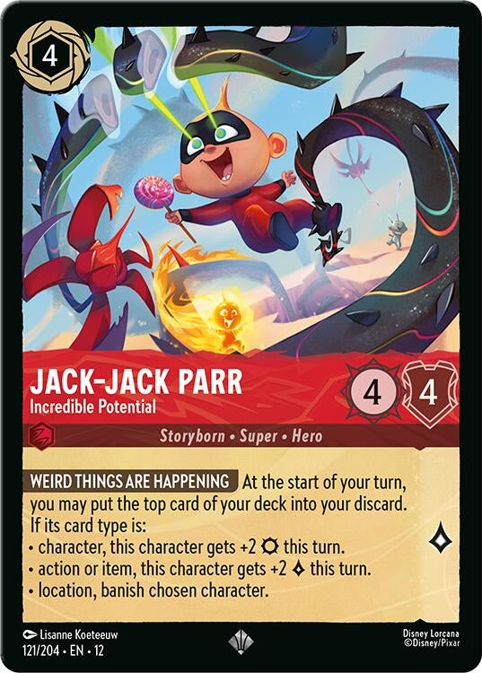 Image for Jack-Jack Parr - Incredible Potential (121/204) (Wilds Unknown) - Disney Lorcana