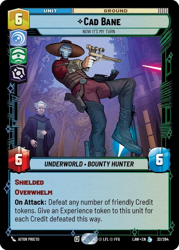 Image for Cade Bane - Now It's My Turn (32/264) (A Lawless Time) - Star Wars: Unlimited