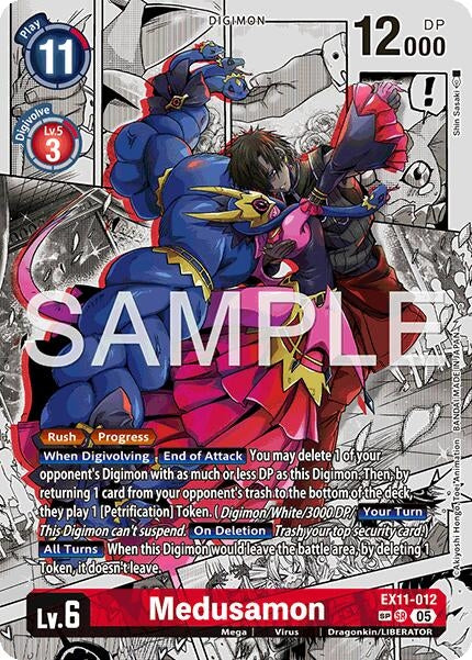 Image for Medusamon (SP) (EX11-012 SR) (Dawn of Liberator) (EX-11) - Digimon Card Game