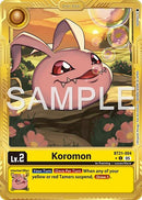 Image for Koromon - BT21-004 (Gold Border) (BT21-004 C) (Advanced Booster Digimon Generation) - Digimon Card Game