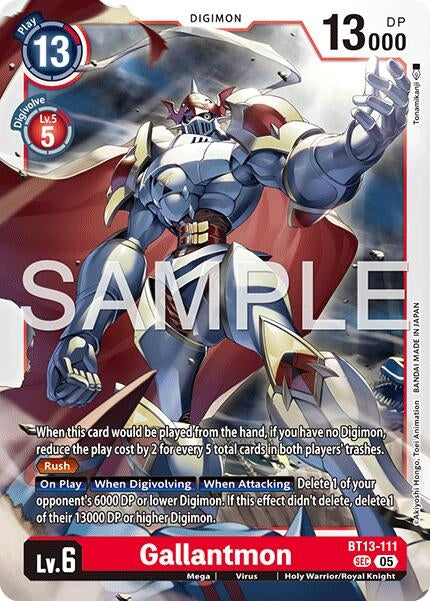 Image for Gallantmon - BT13-111 (Reprint) (BT13-111 SEC) (Advanced Booster Digimon Generation) (AD-01) - Digimon Card Game