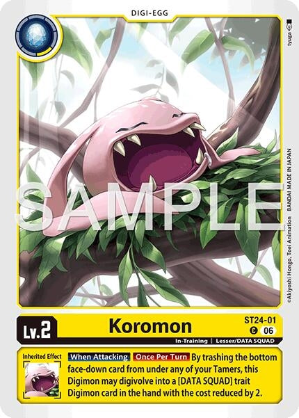 Image for Koromon (ST24-01 C) (Starter Deck 24: Data Squad) (ST-24) - Digimon Card Game