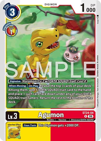 Image for Agumon (ST24-04 R) (Starter Deck 24: Data Squad) (ST-24) - Digimon Card Game