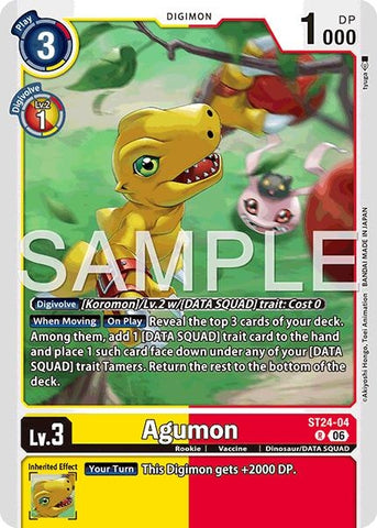 Image for Agumon (ST24-04 R) (Starter Deck 24: Data Squad) (ST-24) - Digimon Card Game