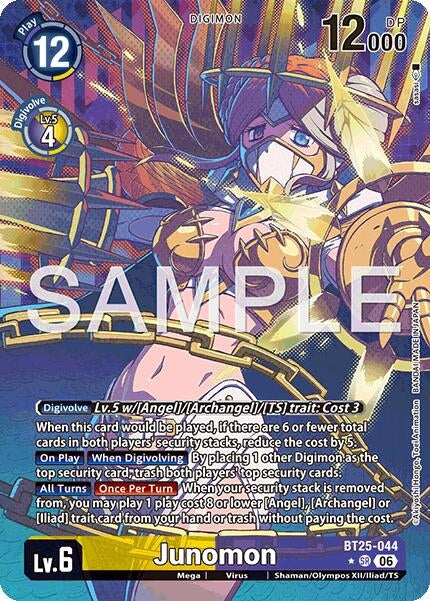 Image for Junomon (Alternate Art) (BT25-044 SR) (Dual Revolution) (BT-25) - Digimon Card Game